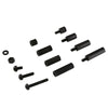 260pcs M3 Spacer Nylon Black Hex Screw Nut Standoff PCB Assortment Box Kit