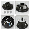Round 3 Way Adjustable LED Ceiling Lights Spotlight Fittings Kitchen GU10 Bulbs