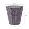 Woodluv Round Waste Paper Basket Bin - Rubbish Bin for Bedroom, Bathroom, Office