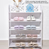 5 Tiers 12 Shoe Rack Storage Shelf Display Stand Organiser Unit Cabinet White UK