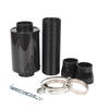 3" Universal Car Cold Air Filter Feed Enclosed Induction Intake Pipe Hose Kit.