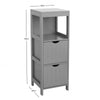 MDF Slimline Freestanding Bedroom Bathroom Hallway Tall Cupboard Storage Unit