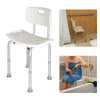 Adjustable Height Elderly Bath Tub Shower Chair Bench Stool Seat Safety Aid