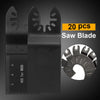 20pc Oscillating Multi Tool Saw Blades Set Carbide Metal Blade For Dewalt Makika