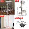 Industrial Bookshelf 6Tier Ladder Shelf Plant Display Rack Storage Shelving Unit