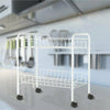 2 Tier Rack Stand Stainless Steel Kitchen Storage Organiser Shelf Office Stand