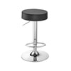 Pair of 2 Bar Stools Faux Leather Swivel Gas Lift Chair Kitchen Breakfast Stool