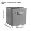 6XGrey Foldable Storage Collapsible Box Home Clothes Organizer Fabric Cube UK