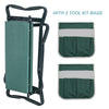 Folding Garden Kneeler Bench Stool EVA Pad Seat Gloves+Two Extra Thicken Pouch