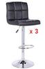 Set of 3 Matching Bar Stools Faux Barstools Kitchen Stool Breakfast Bar Chairs