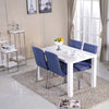 White High Gloss Dining Table Dining Room Wood Rectangular 4-6 Seats Kitchen