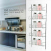 6 TIER SPICE RACK HERB JAR HOLDER KITCHEN DOOR WALL MOUNTED CUPBOARD STORAGE