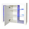 Cabinet Cupboard sideboard TV Unit Matt Body and High Gloss Doors + LED Light