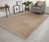 Natural Faux RABBIT FUR Rug Ultra Soft Wool Shaggy Thick Pile Rugs Carpet Mat