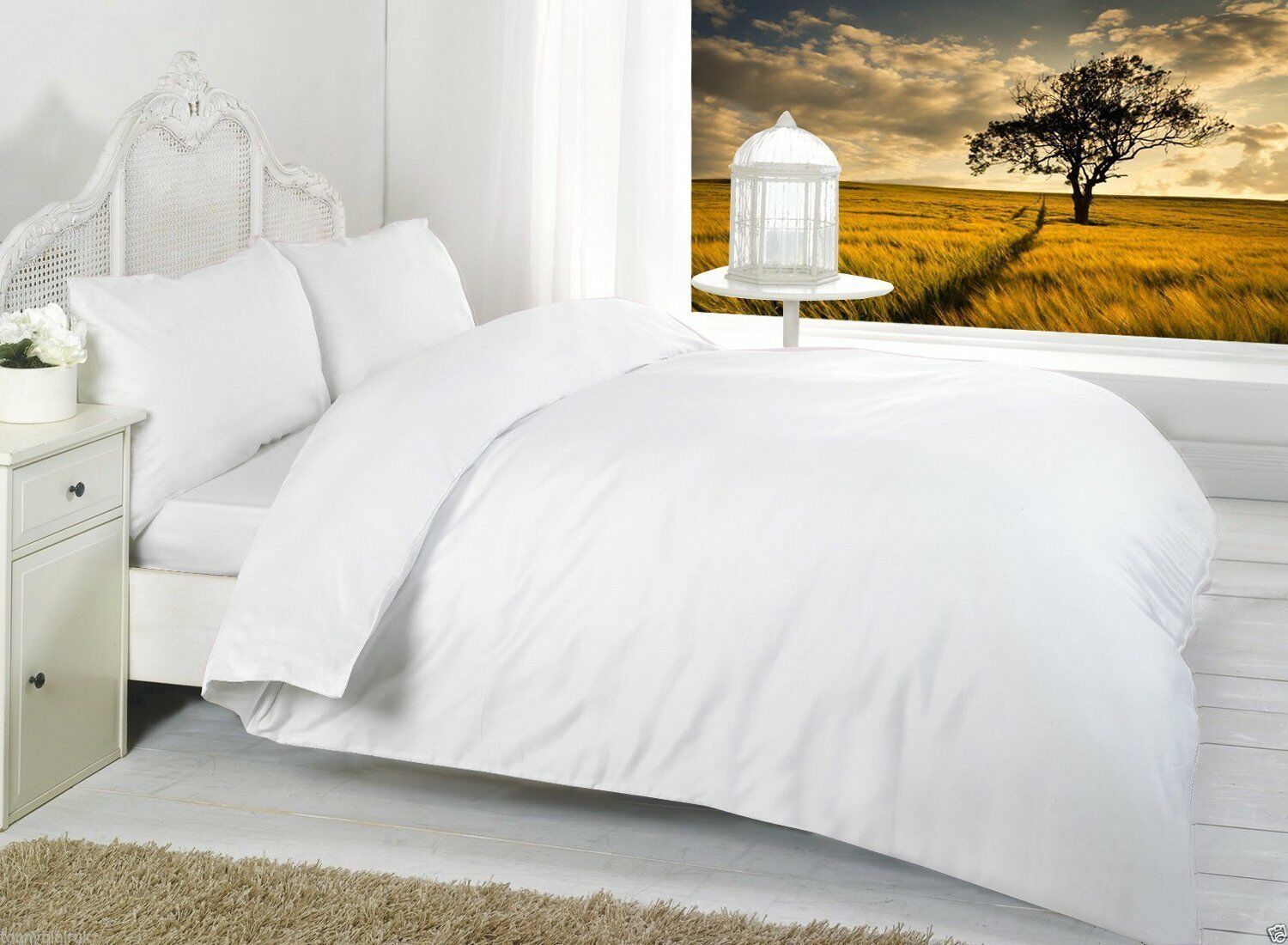 Luxury Duvet Quilt Cover Sets Cotton Blend King Double Single Super 40%