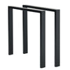 2PC Metal Industrial Table Legs Square for Bench Coffee Table Furniture Holders