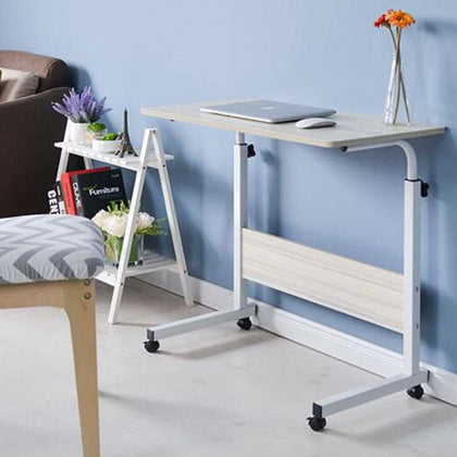 Height Adjustable Mobile Laptop Computer Desk PC Study Table Home Office Bedside