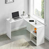 Computer Desk L-shaped Home Office Desks Shelf Large PC Workstation Corner Table