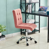 Adjustable Cushioned Office Chair Computer Desk Quilted Dressing Swivel