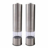 2PCS Electric Salt and Pepper Grinder Set Shaker Mills Adjustable Coarseness Set