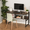 Large Rustic Home Office Desk Storage Shelf Laptop Study Workstation Table