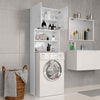 Bathroom Cabinet Chipboard Cupboard Rack Storage Shelf High Gloss White