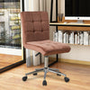 Modern Velvet Computer Desk Office Chair Swivel Adjustable Cushioned Home UK