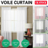 Voile Curtains Pair (2 Panels) Voile Net Panels Sheer Panels Slot Top Quality