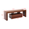 Modern 130cm TV Unit Stand Cabinet Sideboard 1 Drawer Storage RGB LED Lights
