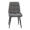 2pcs Dining Chairs Set Velvet Cushion Soft Padded Metal Legs Restaurant Chair