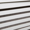Mondeer Radiator Cover Wall Cabinet MDF Grill Shelf Horizontal Slats White Large