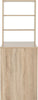 Cambourne Desk and Bookcase Sonoma Oak Effect Home Office Workstation