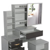 Dressing Table With Drawers Mirror Stool Set Makeup Desk Vanity Table Bedroom