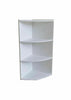White 3 Tier Wall Mounted Corner Shelf/Shelves Display Dampproof Unit Bathroom
