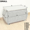 Pair Of Grey Storage Trunks/Benches Woven Blanket Box/Stool Bedding Toy Chest