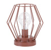 Battery Operated LED Desk Lamp Industrial Retro Light Up Bedside Lantern HomeMAT