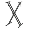 Electronic Piano X Double Stand Music Keyboard Standard Rack Adjustables Metal