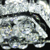 Modern Square LED Crystal Ceiling Lights Pendant Chandelier Lamp Living Bedroom