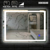 Bathroom Mirror Light up Large Wall led Mirror illuminated Heated With Bluetooth