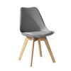 Jamie Dining Chair, Eiffel Inspired, Solid Wood ABS Plastic, Soft Padded Seat