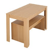 Modern Wooden Dining Table Set 2 Bench Home Kitchen Furniture Patio Outdoor NEW