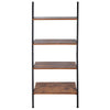 Wood 4 Tier Ladder Shelf Storage Unit Book Shelving Rack Home Decor Wall Stand