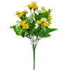 ARTIFICIAL SILK FLOWERS MINI ROSE BUNCH 4 COLOURS Wedding Home Grave Outdoor