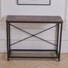 Rustic Industrial Vintage Wooden Console Table Hall Sideboard Desk Shelf Storage