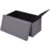 Large Folding Ottoman Storage Box Pouffe Seat Stool Chair FootStool Bench Linen