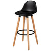 2x Breakfast Bar Stool High Chair PU Leather Kitchen Chrome w/Footrest Home Shop