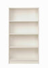 4 Tier White Wooden Bookcase Shelving Display Storage Unit Wood Furniture