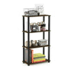 Furinno 18028 Turn-S-Tube 4-Tier Multipurpose Shelf Display Rack Square Tube