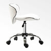 Office Chair Beauty Salon Rolling Technician Stool Chair Low Back White