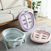Folding Foot Spa Pedicure Wet Bath Bubble Massage Bucket Feet Therapy Luxury UK